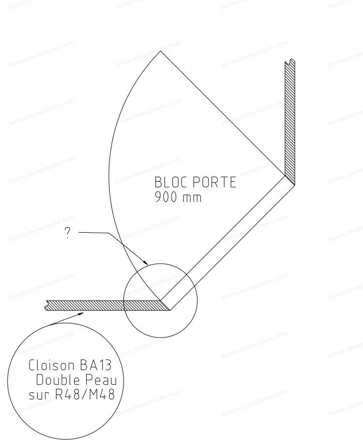 mise en peuvre bloc porte